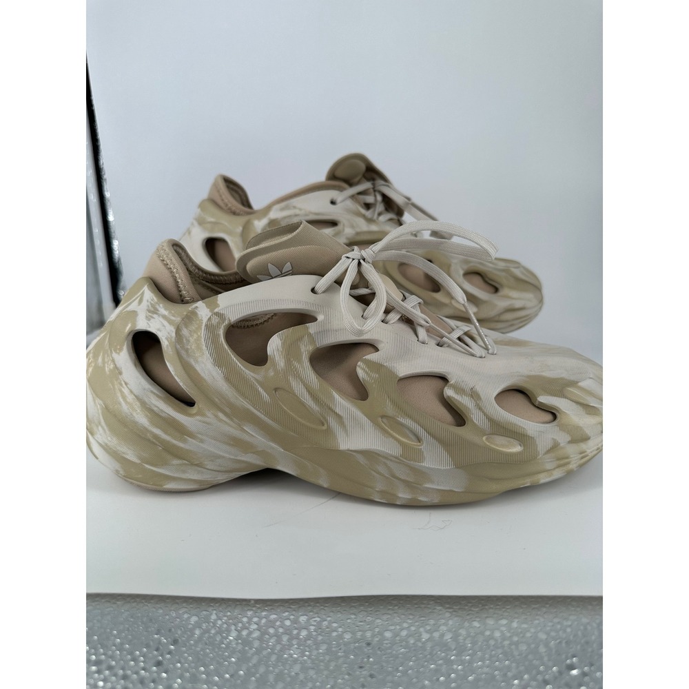 Adidas Adifom Q Wonder White Sand Marbled Sneakers GW2217 Mens 8.5 US
